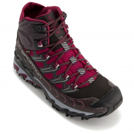 Kvinders Ultra Raptor Ii Mid Gtx La Sportiva Danmark Carbon Rød Blomme