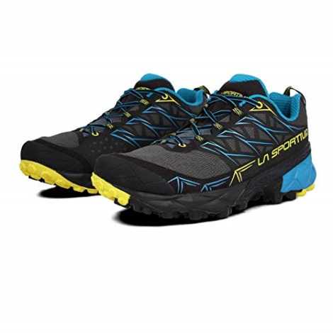 La Sportiva Danmark Flerfarvet Carbon Tropic Blue 000 Mænd Akyra Trail Løbesko