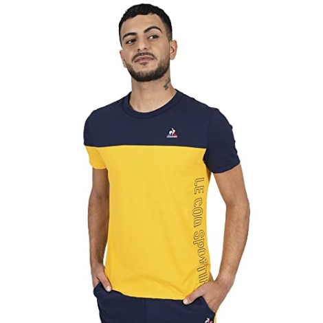 La Sportiva Danmark Navy Gul Le Coq Sport-shirt