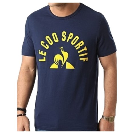 Le Coq Sport-shirt Navy Gul La Sportiva Danmark