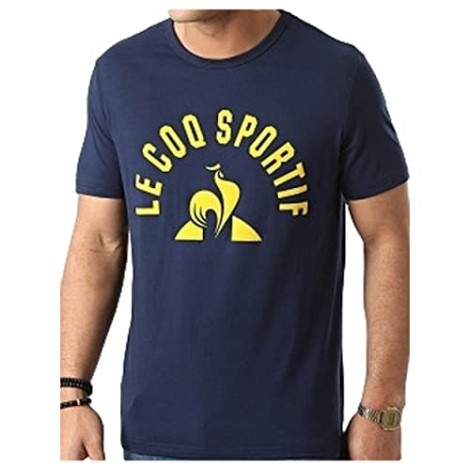 Le Coq Sport-shirt Navy Gul La Sportiva Danmark