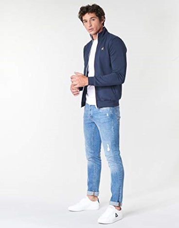 Le Coq Sportif Ess Fz Sweat N2 Blue Marine La Sportiva Danmark