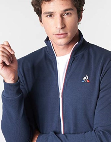 Le Coq Sportif Ess Fz Sweat N2 Blue Marine La Sportiva Danmark