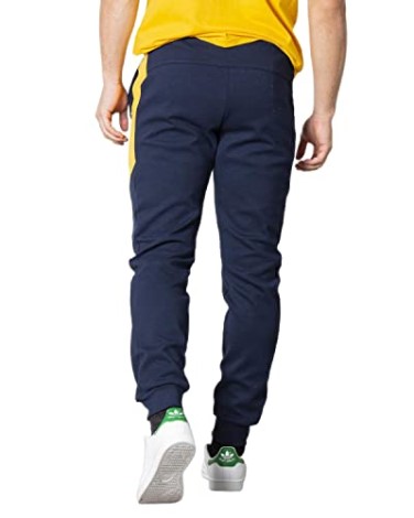 Le Coq Sportif Herre Sæson 2 No.1 Logo Track Pants La Sportiva Danmark Navy Gul