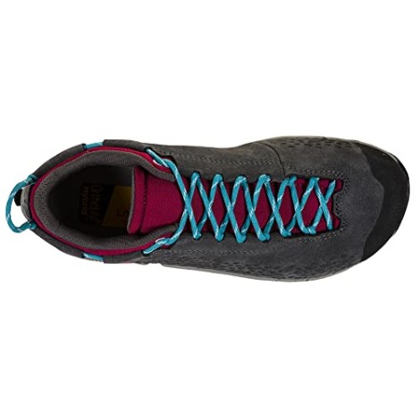Dame Tx2 Evo Leather Approach Carbon Rød Blomme La Sportiva Danmark