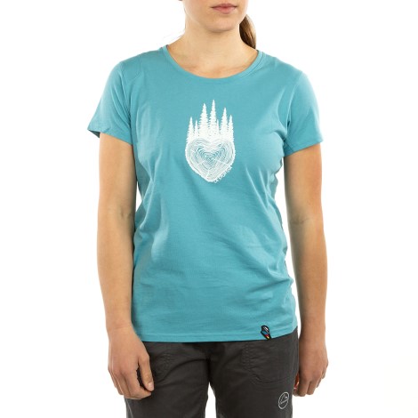 Wild Heart-shirt M Pacific Blue La Sportiva Danmark